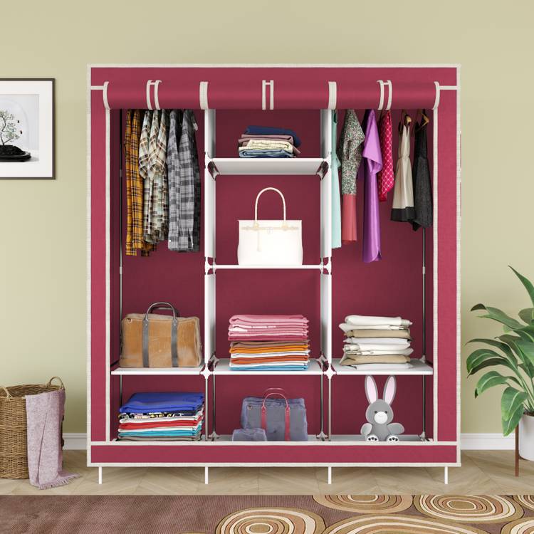 ECO SHOPEE 88130 Portable With Pocket PP Collapsible Wardrobe