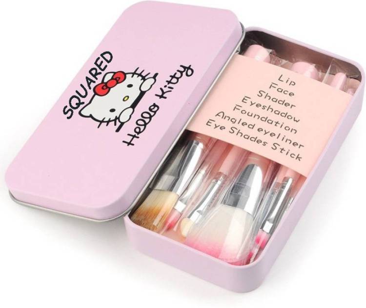 SQUARED pink brush set pack of 7 Price in India