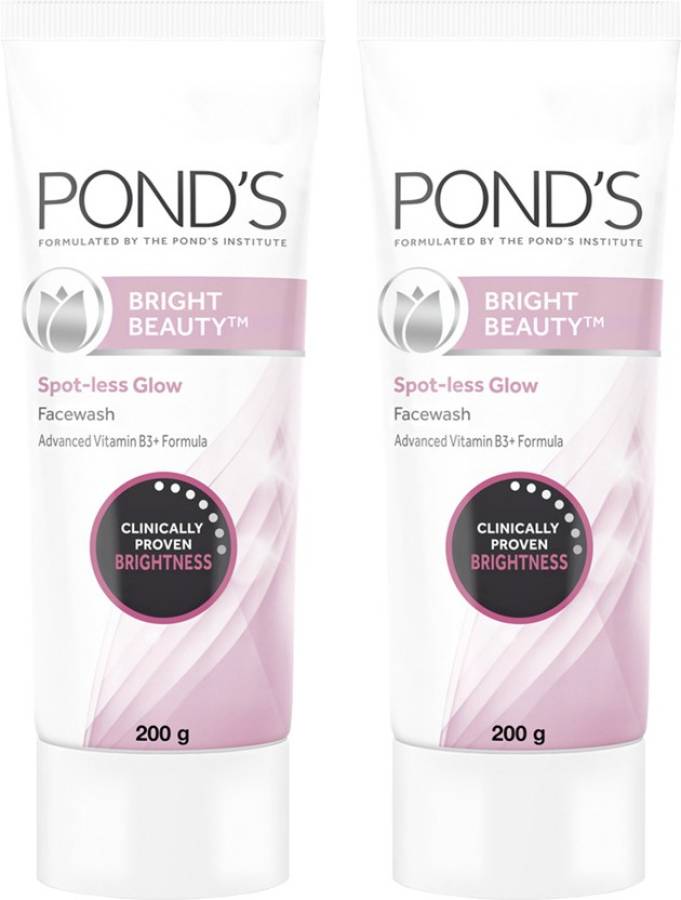 PONDS Bright Beauty Spot-less Glow  With Vitamins, Removes Dead Skin Cells & Dark Spots, Double Brightness Action, All Skin Types Face Wash Price in India