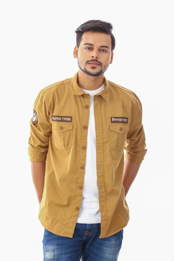 Men Regular Fit Solid Casual Shirt Price in India