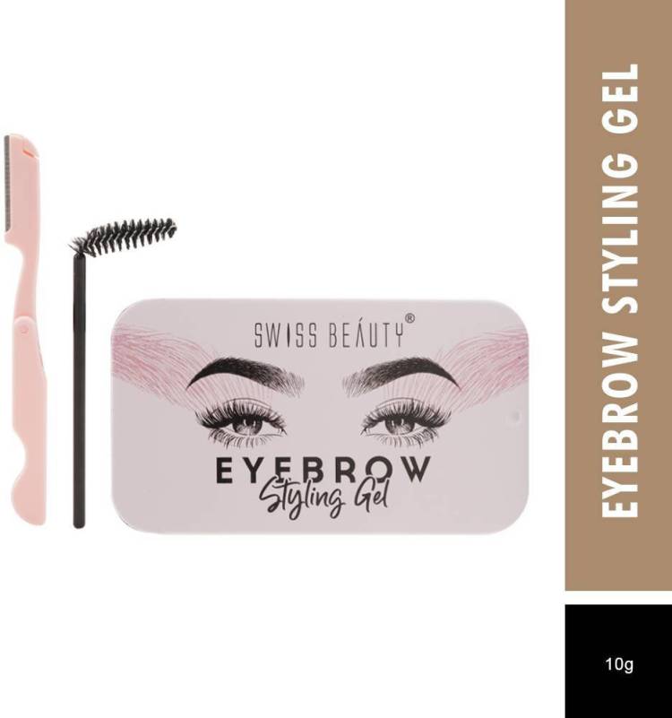 SWISS BEAUTY Eyebrow Styling Gel | Long Lasting, Waterproof | 10 g Price in India