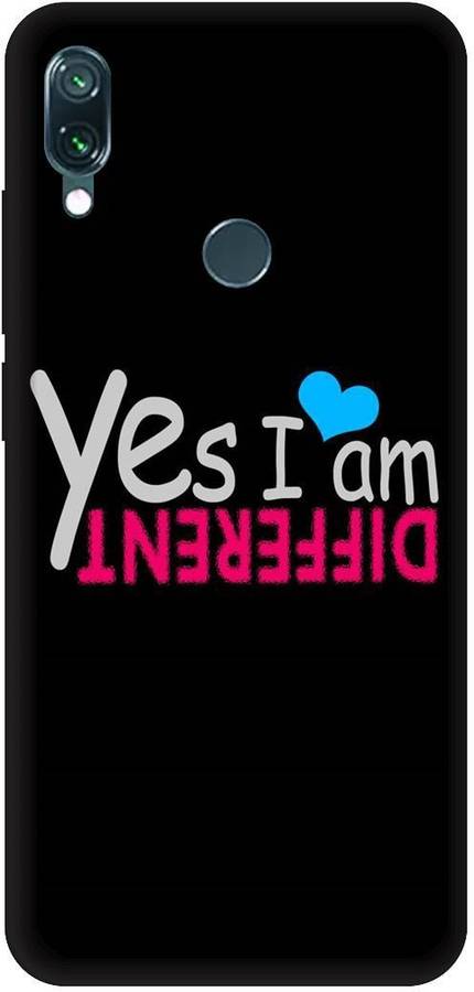 bigcraft Back Cover for Redmi Note 7 Pro Yes I M Different Quotes Printed Back Cover