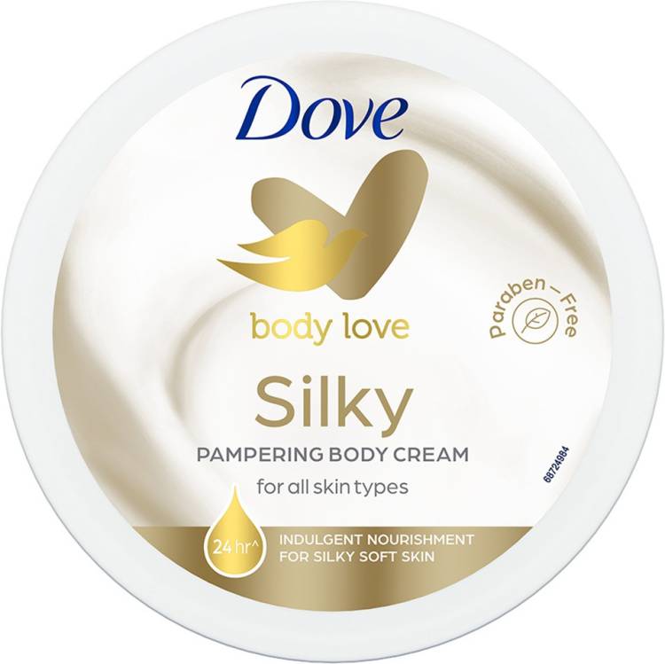 DOVE Body Love Silky Pampering Body Cream Silky Soft Skin Paraben Free Price in India