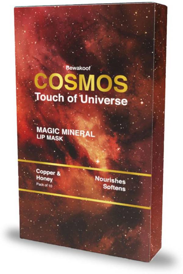 Bewakoof Cosmos Rejuvenating Magic Mineral Lip Mask Powered By Copper & Honey - Paraben & Sulphate Free Pack of 10 Price in India