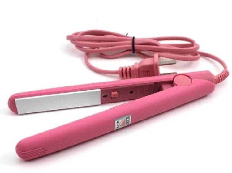 J & F Portable Mini Hair Straightner 220V Flats Iron Set of 1 hair Straightner ( Pink ) Hair Straightener Price in India