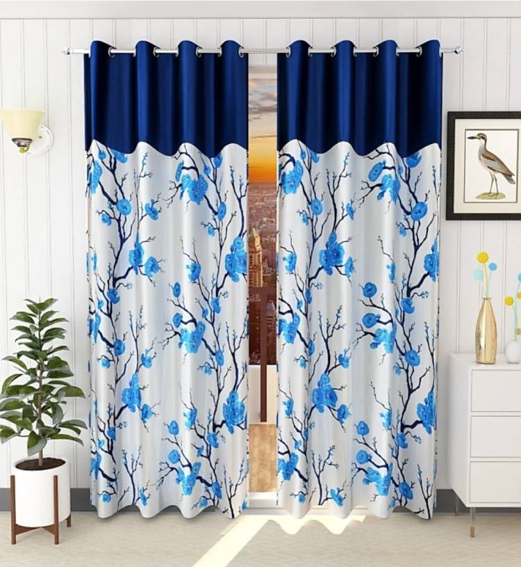 GDR 213 cm (7 ft) Polyester Door Curtain (Pack Of 2)