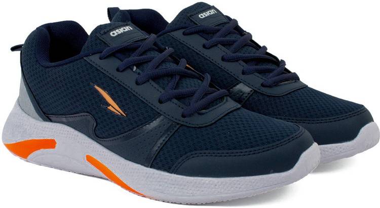 Asian Velocity-01 sports shoes for men | Latest Stylish Casual sport shoes for men |running shoes for boys | Lace up Lightweight navy shoes for running, walking, gym, trekking, hiking & party Running Shoes For Men