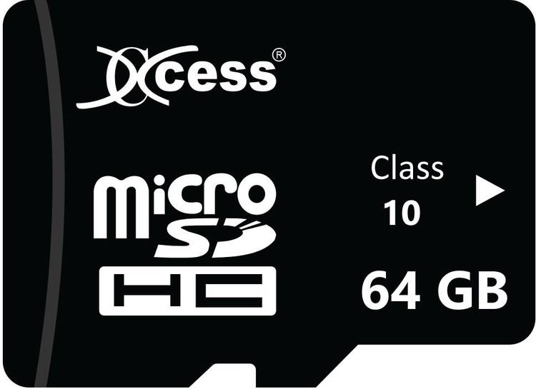 XCCESS 64GB 64 GB MicroSD Card Class 10 80 MB/s  Memory Card