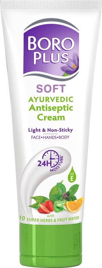 BOROPLUS Soft Ayurvedic Antiseptic Cream| Light & Non-Sticky| Face, Hands & Body Price in India