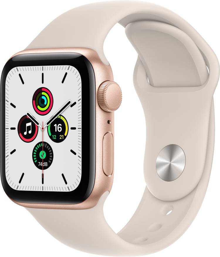 APPLE Watch SE (GPS, 40mm) - Gold Aluminium Case with Starlight Sport Band - Regular Price in India