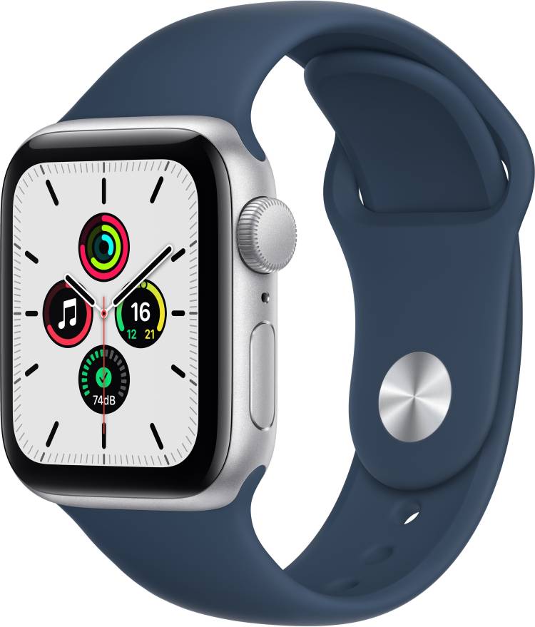 APPLE Watch SE(GPS, 40mm) - Silver Aluminium Case with Abyss Blue Sport Band - Regular Price in India