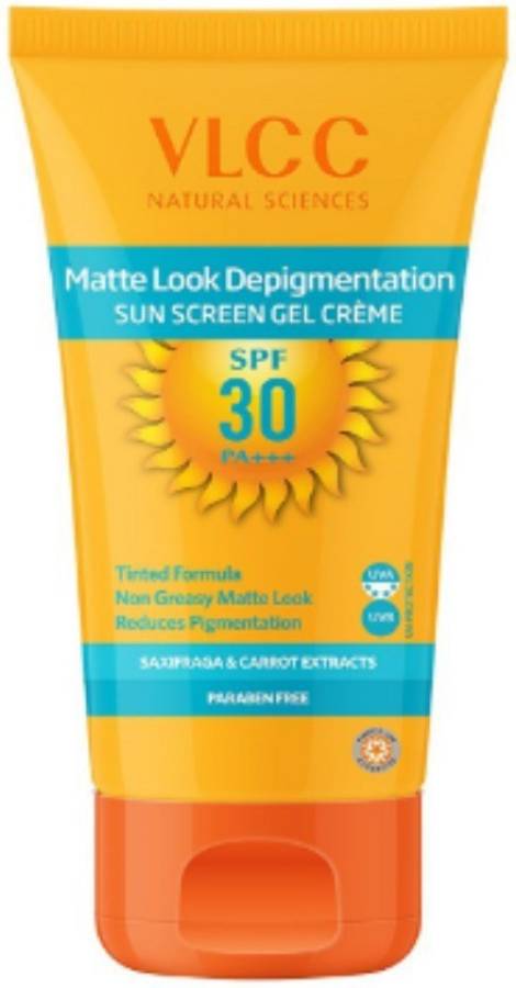 VLCC matte look depigmentation sunscreen gel creme spf30 - SPF spf30 PA+++ Price in India