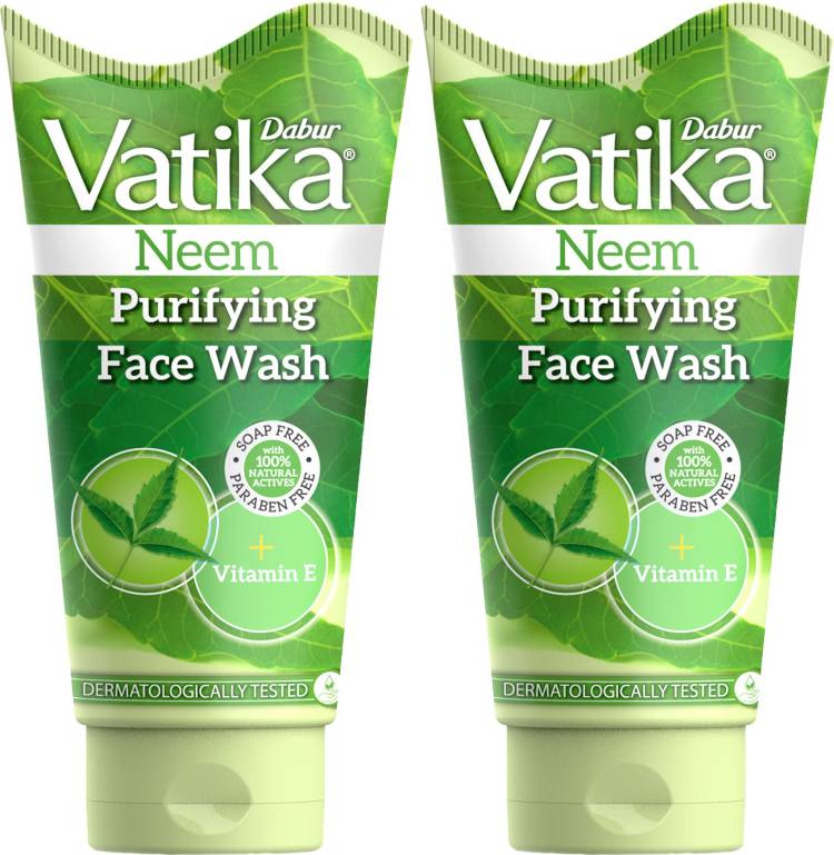 Dabur Vatika Neem Purifying (150ml each , Pack of 2)  Face Wash Price in India