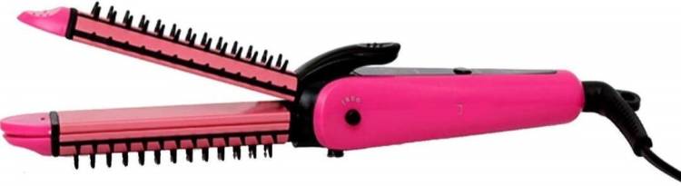 Moonlight NHC-8890 3 in 1 Electric Hair Styler - Hair Straightener, Hair Curler and Hair Crimper in one - NHC 8890 Hair Straightener Price in India