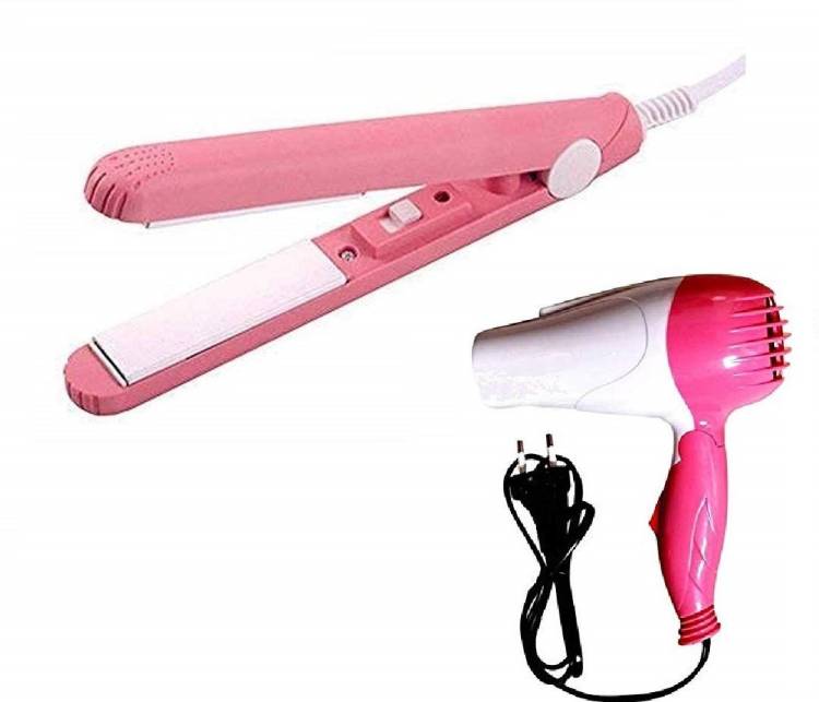 MARCRAZY Professional Folding 1290-B Hair Dryer With mini hair straightener M-HAIR_COMBO Hair Straightener Price in India