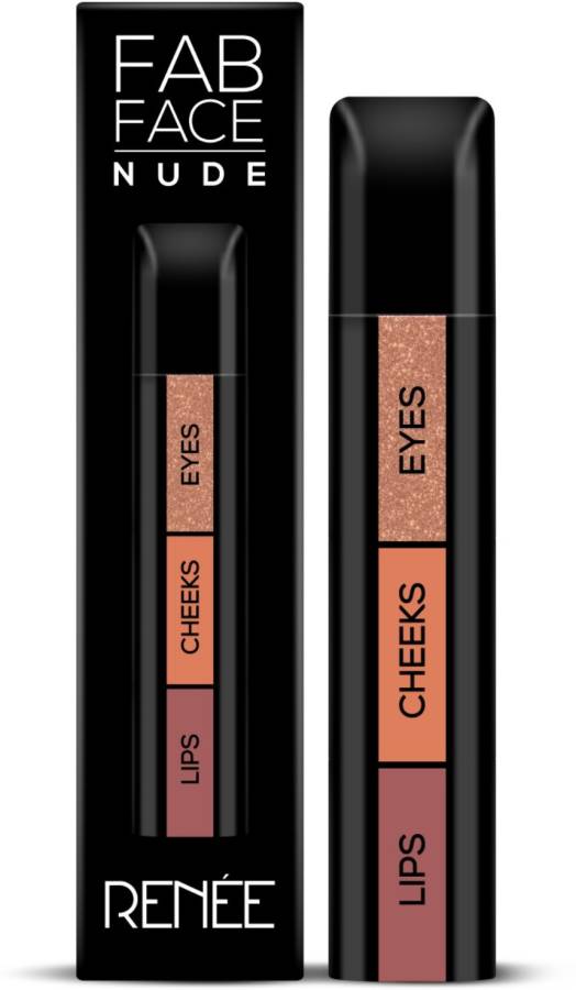 Renee Fab Face Nude, 4.5g - 3 in 1 Makeup Stick With Eye Shadow, Blush & Lipstick, Enriched With Vitamin E 4.5 g Price in India