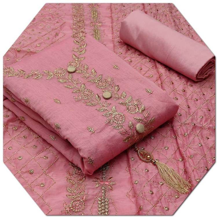 Unstitched Cotton Salwar Suit Material Self Design Price in India