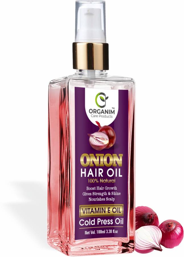 organim Onion Hair Oil 100 ML , Multi-Purpose Hair Growth Oil (Sages) Onion Seed+Kalonji+Sesame+Coconut+Olive+Aloe vera+Almond Oil (Tea Tree Essential Oil and Vitamin E Oil) Hair Oil Price in India