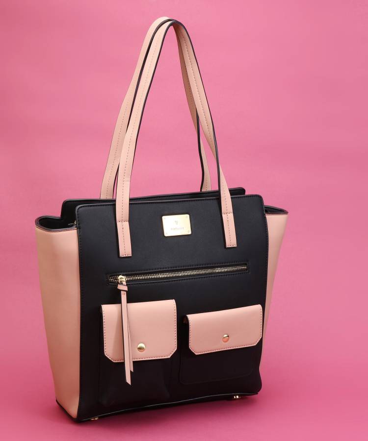 VWBGFRGFF000066 Women Black, Pink Shoulder Bag - Regular Size Price in India