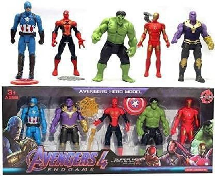 M S.Toys gift gallery Action Superhero Toys Set - 5 Action Superhero Hero Collection