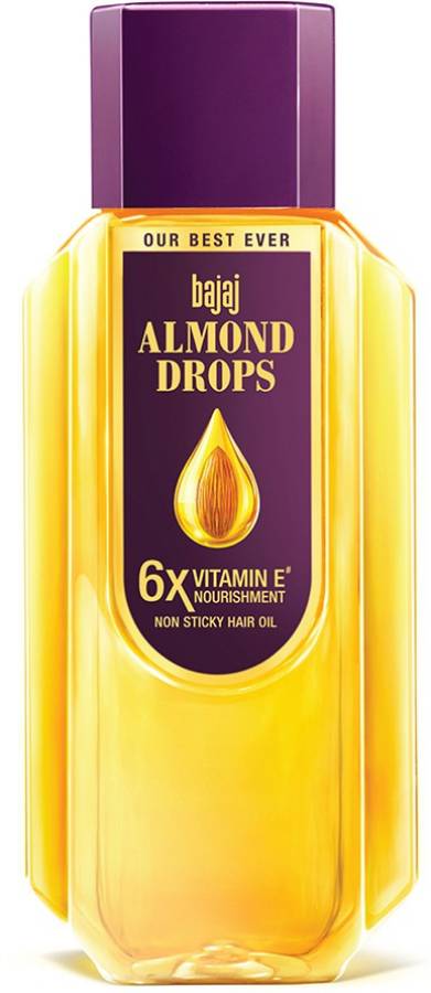 BAJAJ Almond Drops Hair Oil enriched with 6X Vitamin E, Reduces Hair Fall Hair Oil Price in India