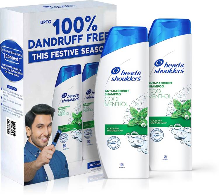 HEAD & SHOULDERS 2 in 1 Anti Dandruff Shampoo+Conditioner Cool Menthol Ranveer Singh Special Edition Pack (2 items in the set) Price in India