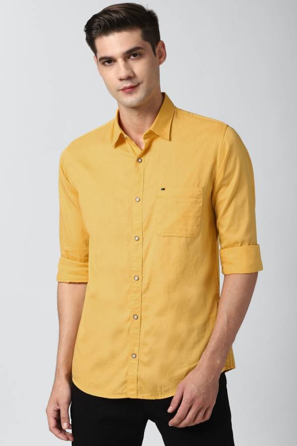 Men Slim Fit Solid Casual Shirt Price in India
