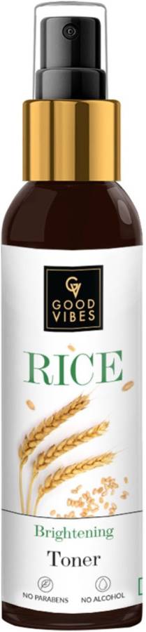 GOOD VIBES Rice Brightening Toner 120ml Men & Women Price in India
