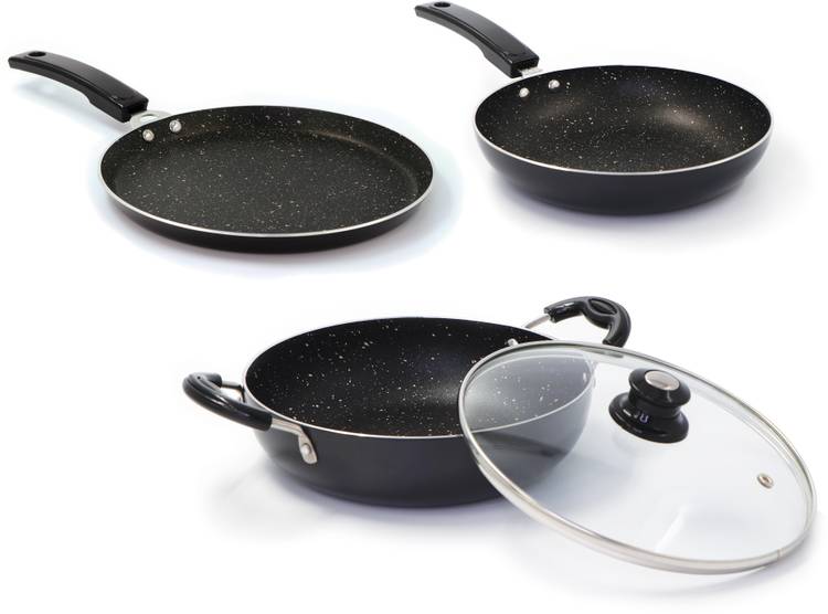 Flipkart SmartBuy Induction Bottom Splatter Finish Cookware Set of 3