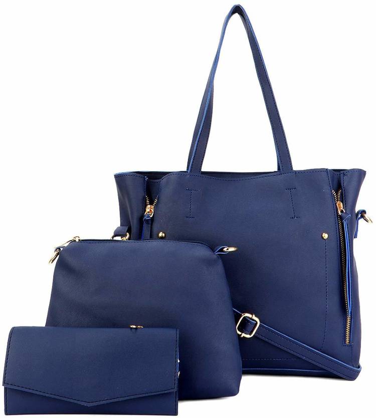 Women Blue Hand-held Bag - Regular Size Price in India