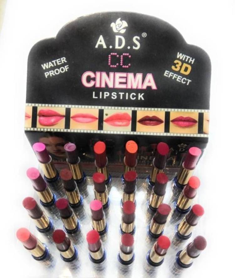 ads Waterproof lipstick-set of 24 multicolor Price in India