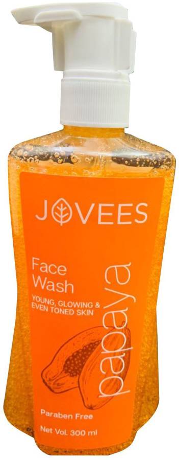 JOVEES PAPAYA Young , Glowing & Even Toned Skin Paraben Free (300 ml) Face Wash Price in India