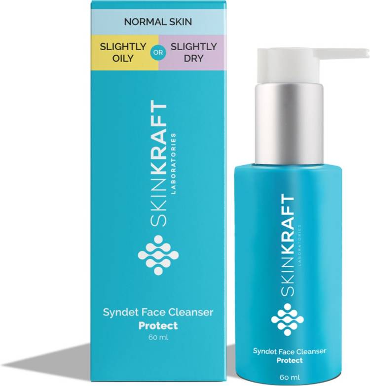 Skinkraft Syndet Face Cleanser - Face Wash For Normal to Oily and Normal to Dry Skin Price in India
