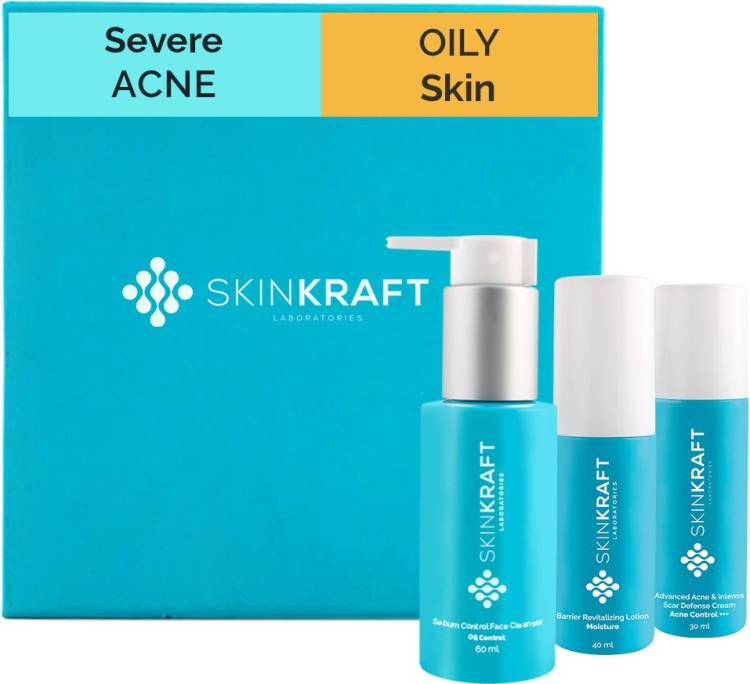 Skinkraft Severe Acne kit For Oily Skin Price in India