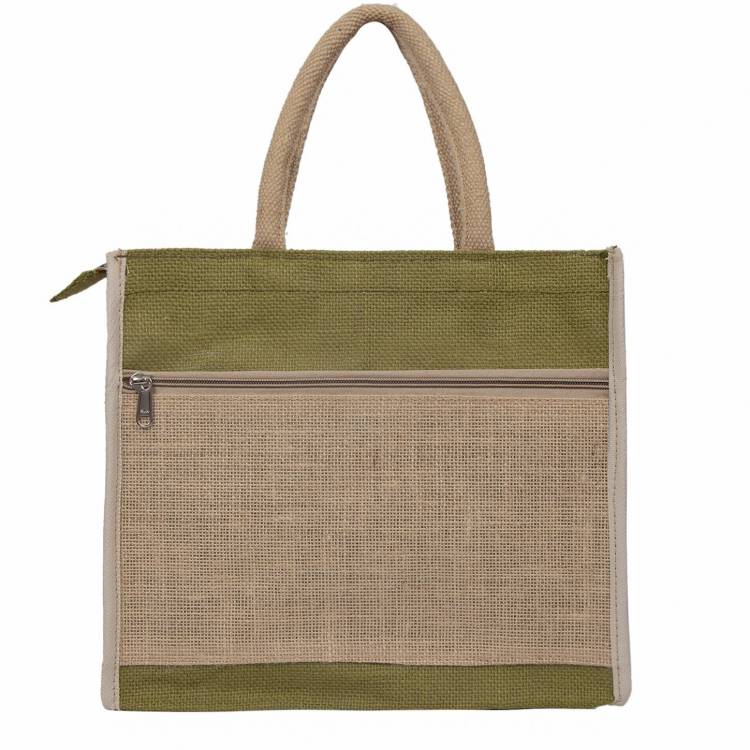 Women Green, Brown Tote Price in India