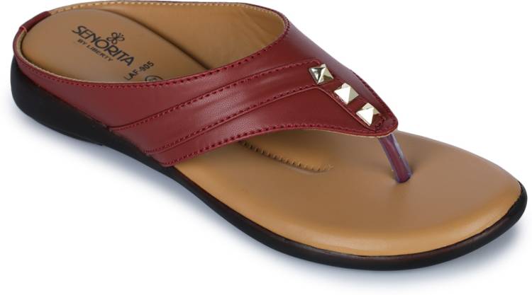 Women LAF-905 Red Flats Sandal Price in India