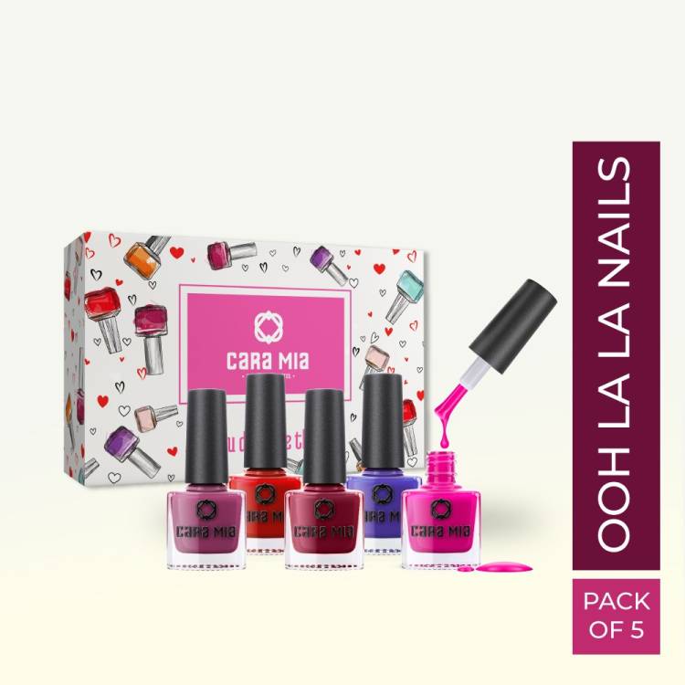 CARA MIA by Flipkart Ooh La La Nails Enamel Multicolor Price in India