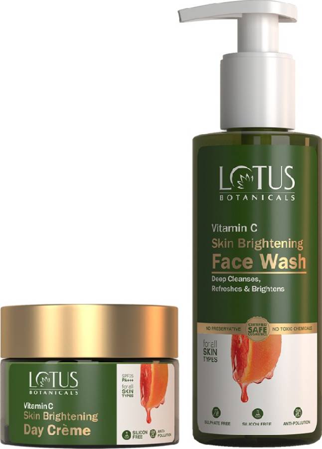 Lotus Botanicals Vitamin C Face Wash & Moisturiser Day Cream Combo Price in India