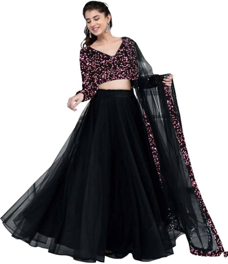 Self Design Semi Stitched Lehenga Choli Price in India