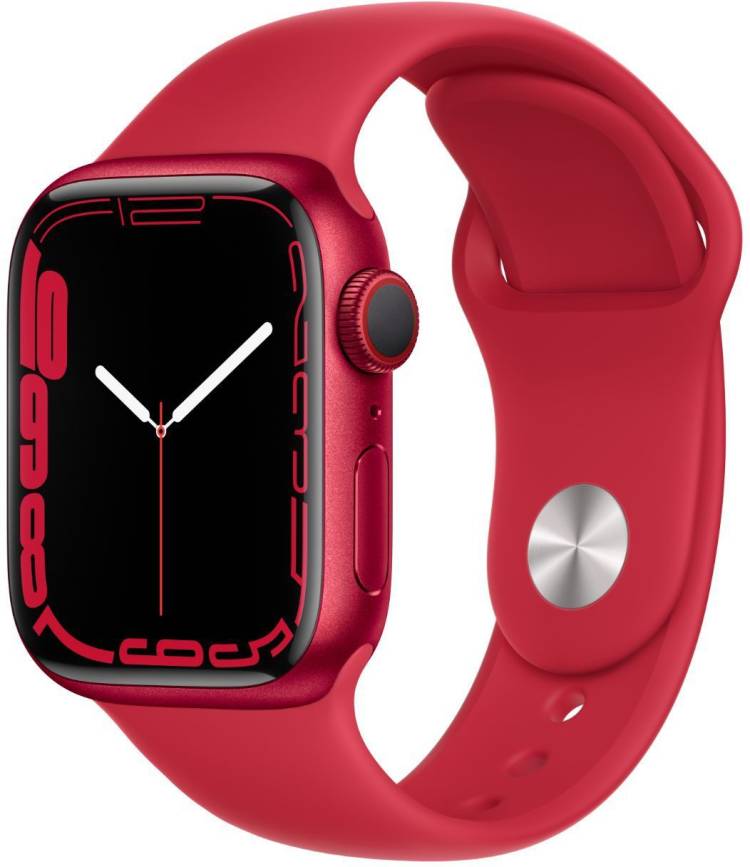 APPLE WatchSeries7(GPS+Cellular-41mm) (PRODUCT)RED AluminiumCase(PRODUCT) REDSportBand Price in India