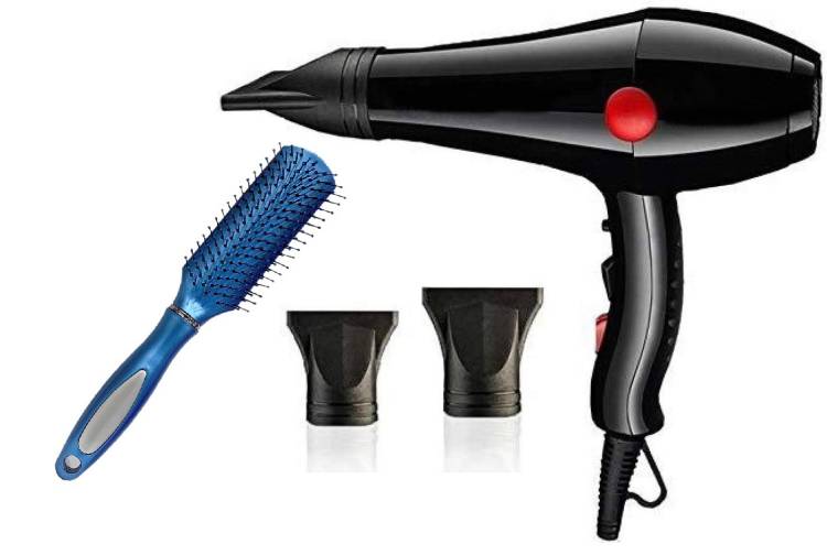 WAIT2SHOP 2 IN 1 PROFESSIONAL SERIES SALON Hair Dryer With Round Rolling Curling Comb / Styling Hair Brush Hair Dryer Price in India
