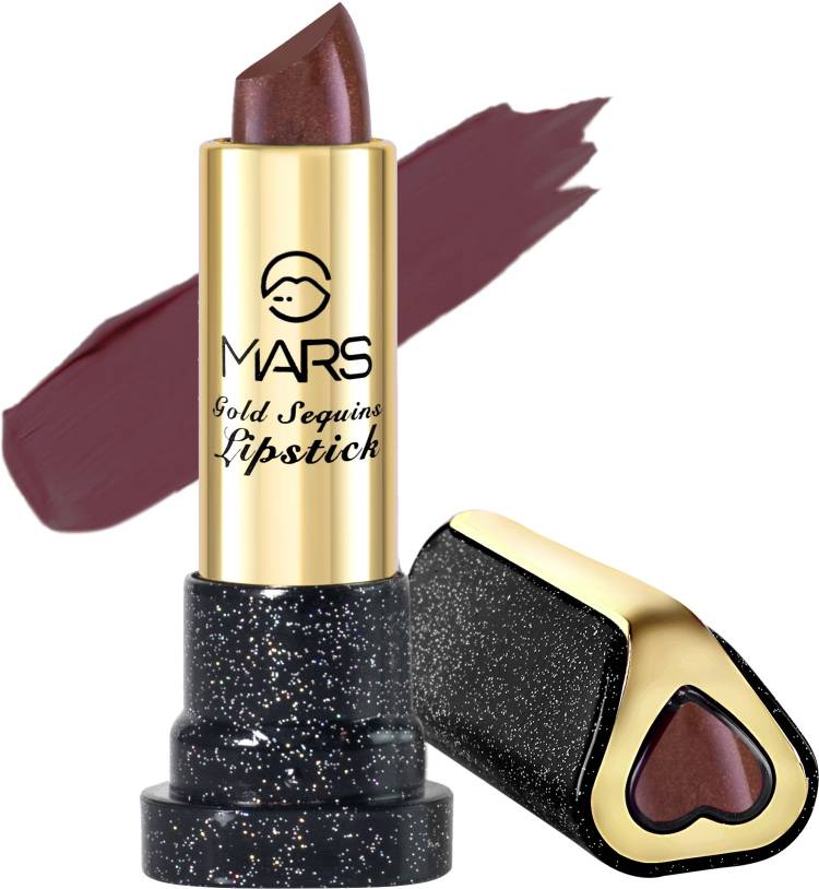 MARS Gold Sequins Lipstick, Lip Makeup, Lip Color, Ultimate, 3.6g (L287-03) Price in India