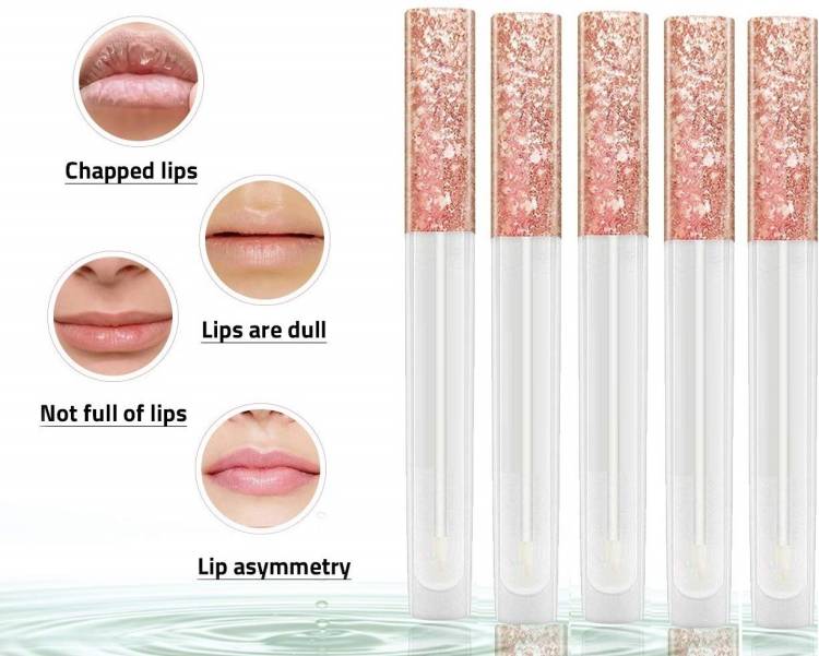 ADJD Glossy Finish transparent liquid lip gloss pack of 5 Price in India
