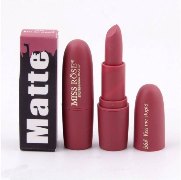 MISS ROSE Professional Make-up #56 Kiss Me Stupid Lipstick Matte Price in India