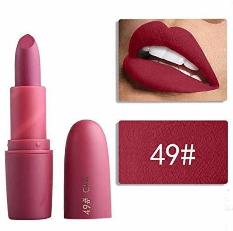 MISS ROSE Professional Make-up Lipstick Matte Waterproof Shade - Chii (49) (3g) Price in India