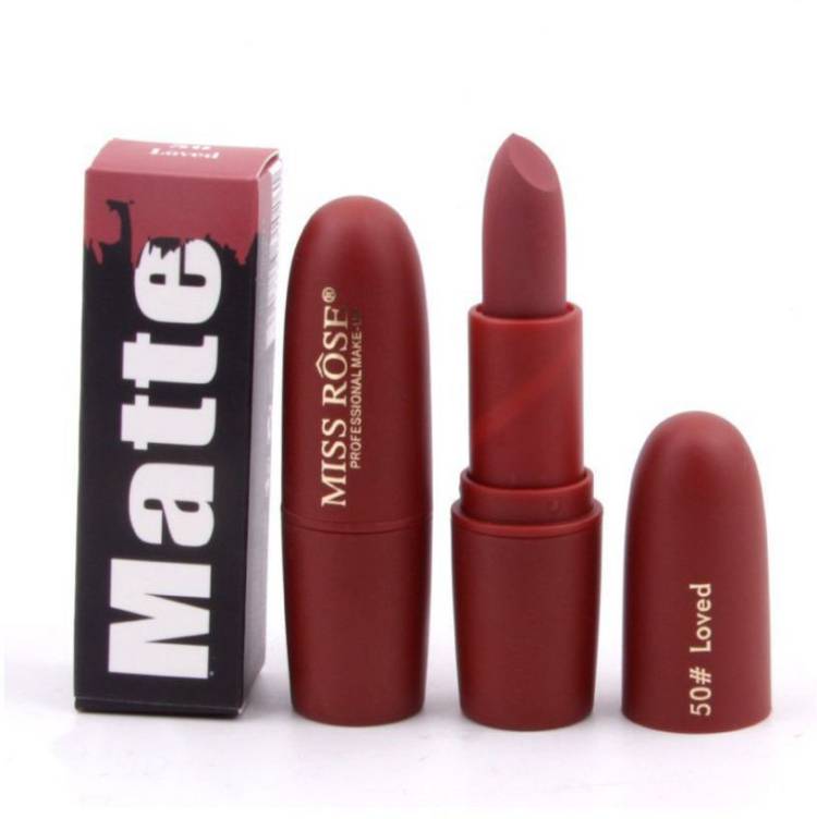 MISS ROSE Professional Make-up #50 Loved Lipstick Matte Price in India