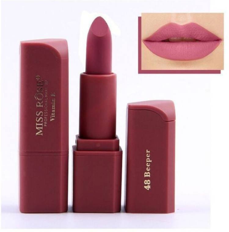 MISS ROSE Professional Make-up Imported NEW MATTE LIPSTICK WITH VITAMIN E Price in India