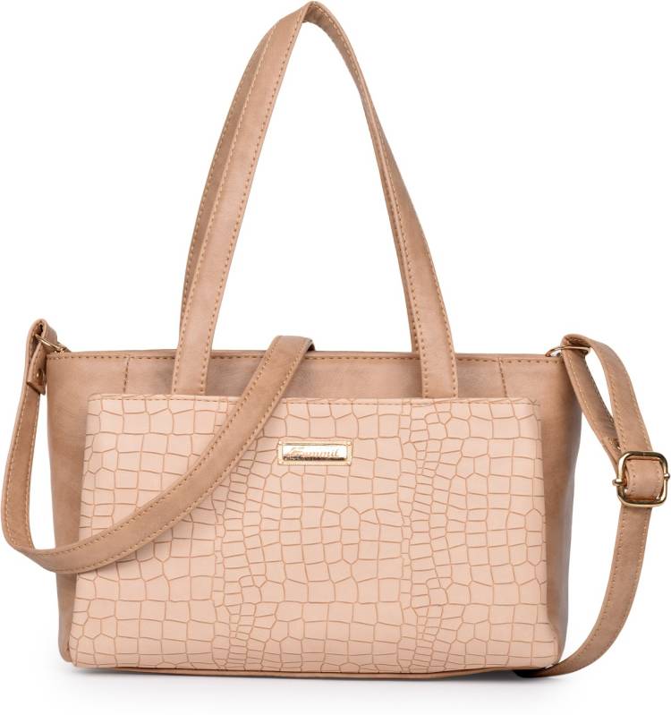 Women Beige Hand-held Bag - Regular Size Price in India