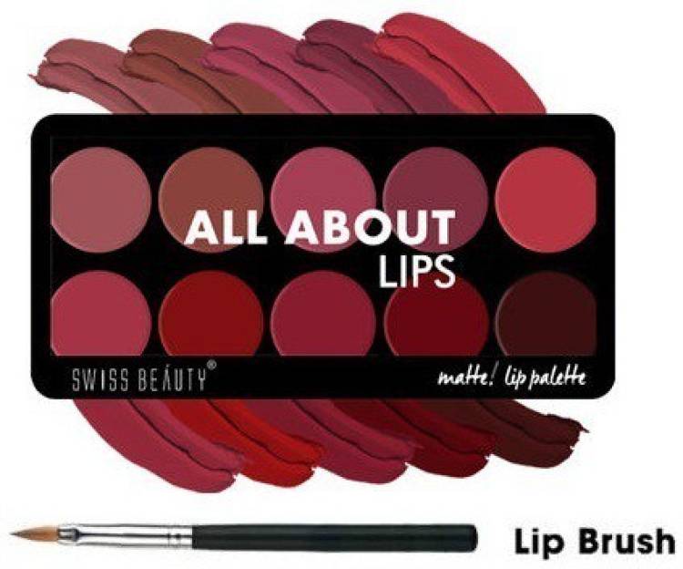 SWISS BEAUTY Lipstick palette Matte - 01 Price in India