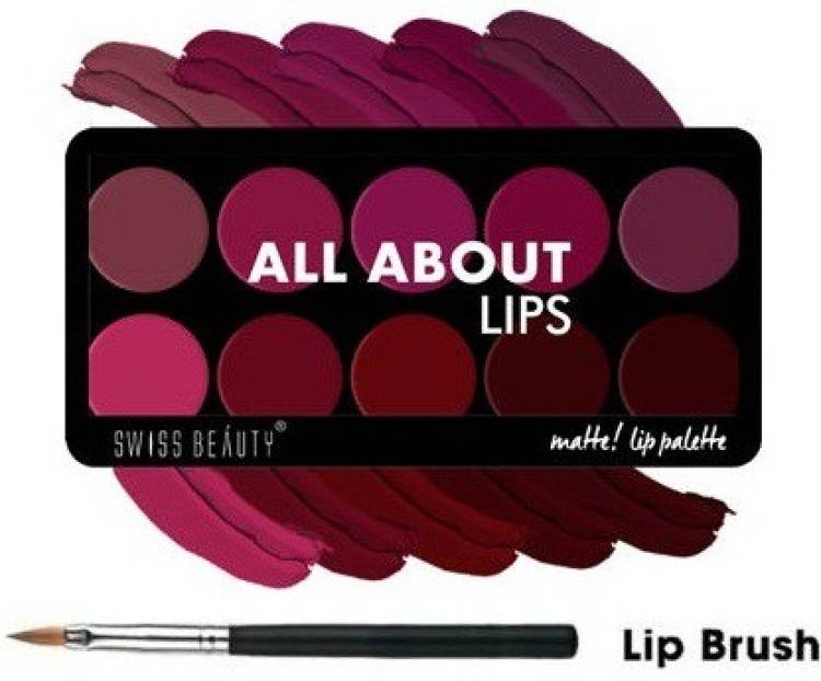 SWISS BEAUTY Matte Lipstick Palette -02 Price in India